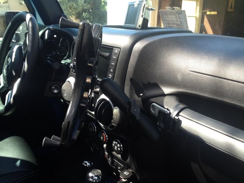 DIY Ram ball mount on stock JK grab bar Jeep Wrangler Forum